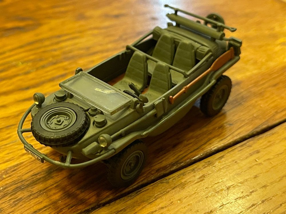 MINIATURE SCHWIMMWAGEN TYP 166 Ww2 Feldgrau 1943 1/43 Odeon 062M EUR 32,90 - FR