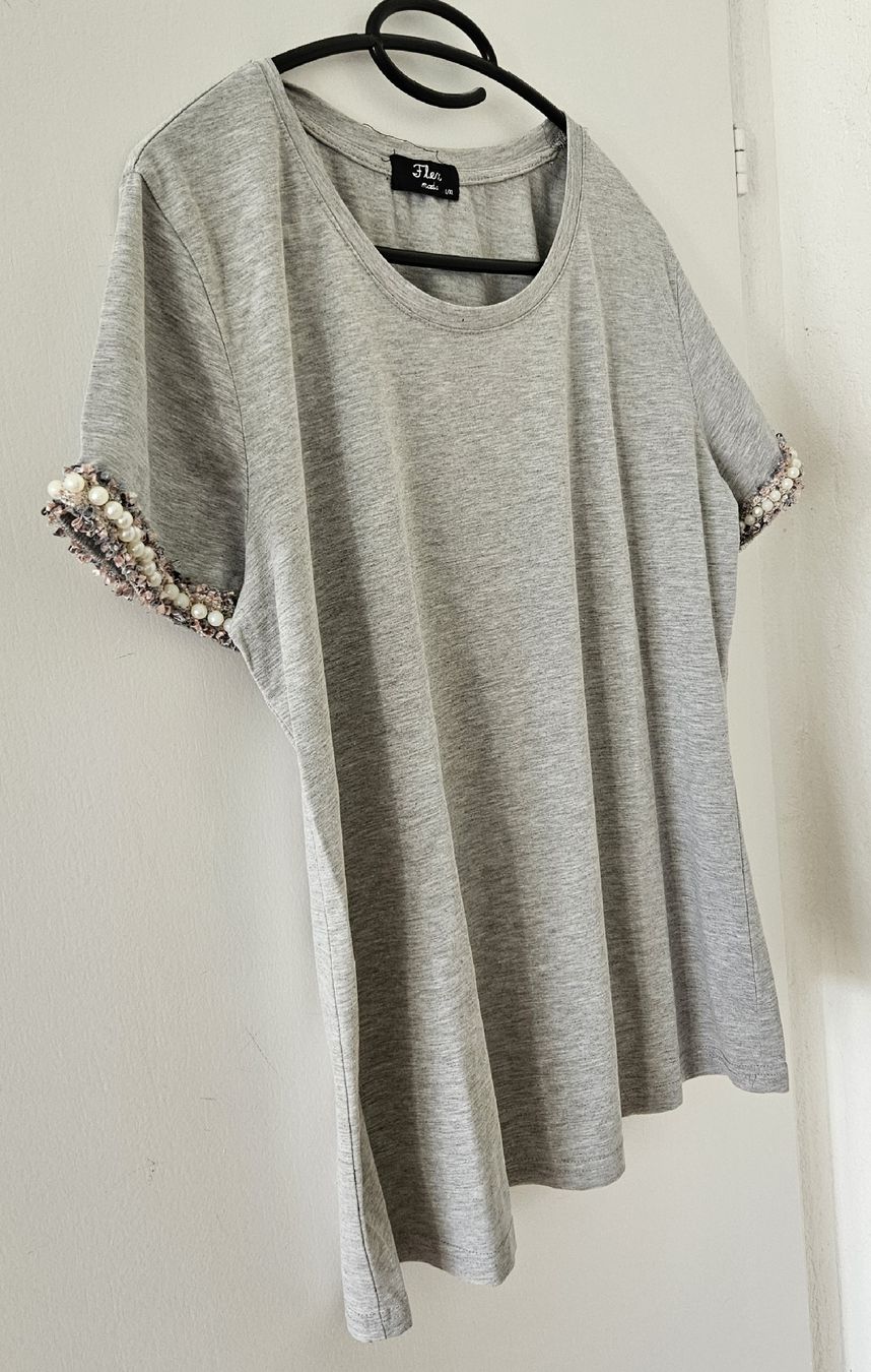 T-Shirts: Shirt mit Perlen Gr. L/XL - Flex moda - Spendenaktion – Neu (gemäss Beschreibung) aus Unterkulm von Beljasch 2
