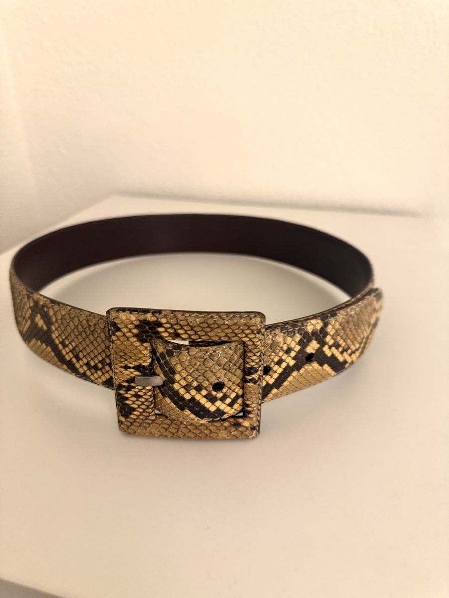Jil Sander Gürtel: Jil Sander Gürtel, Python Leder, Grösse 75, Top! – Gebraucht aus Zürich von Tagesform 1