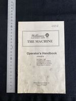 Flipper "The Machine" kleines Handbuch (Williams, 1991)