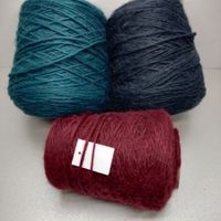 IAFIL Dickes Garn Baby Alpaka & Kid Mohair, 235g weinrot