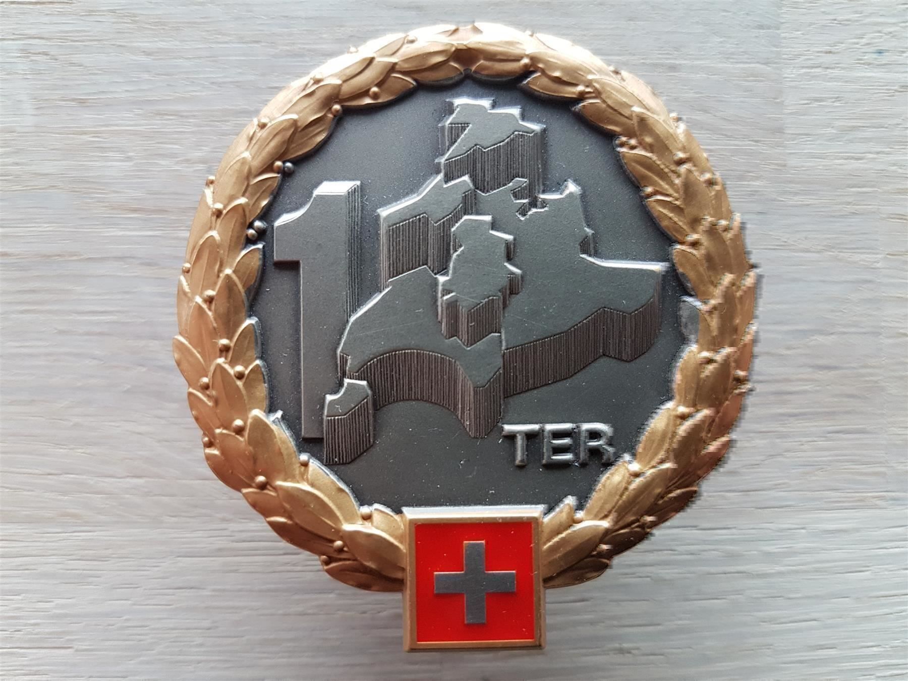 Placchette & Badge: Béret Emblem TER 1 Territoriale Division – Usato da Erlinsbach venduto da S700