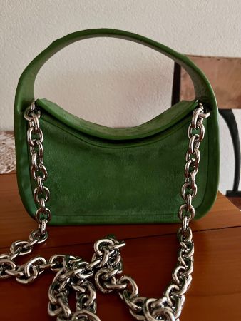 Stand Studio Tasche Minnie aus Wildleder