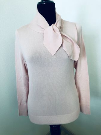 Pullover mit Schluppe, altrosa, Gr. 34