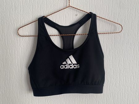 BH crop top sport Adidas noir taille L