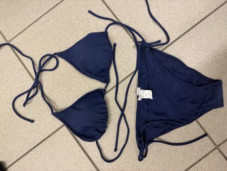 neu Dunkelblauer Bikini Gr. ca 38 (L)