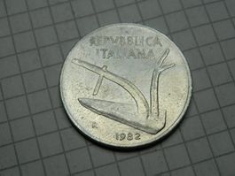 Italien 10 Lire, 1982