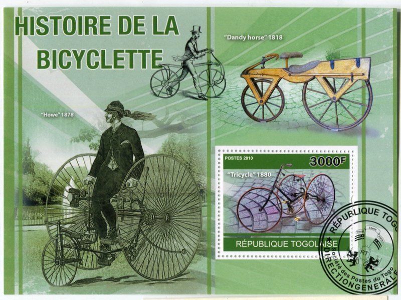 Tous les timbres: Block "Fahrräder". Togo – Neuf avec emballage d'origine à Basel par Butsch5