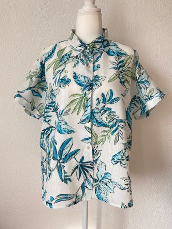 TAHARI Leinenbluse Grösse XL