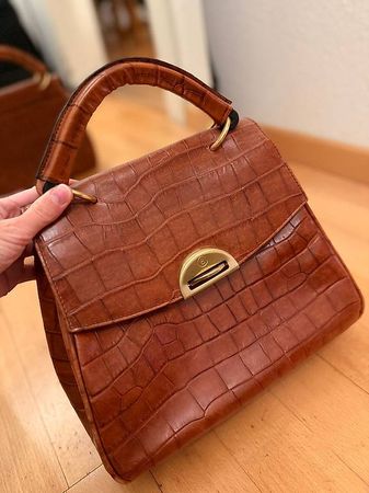 Elegante Handtasche in Kroko-Optik, Top Zustand!