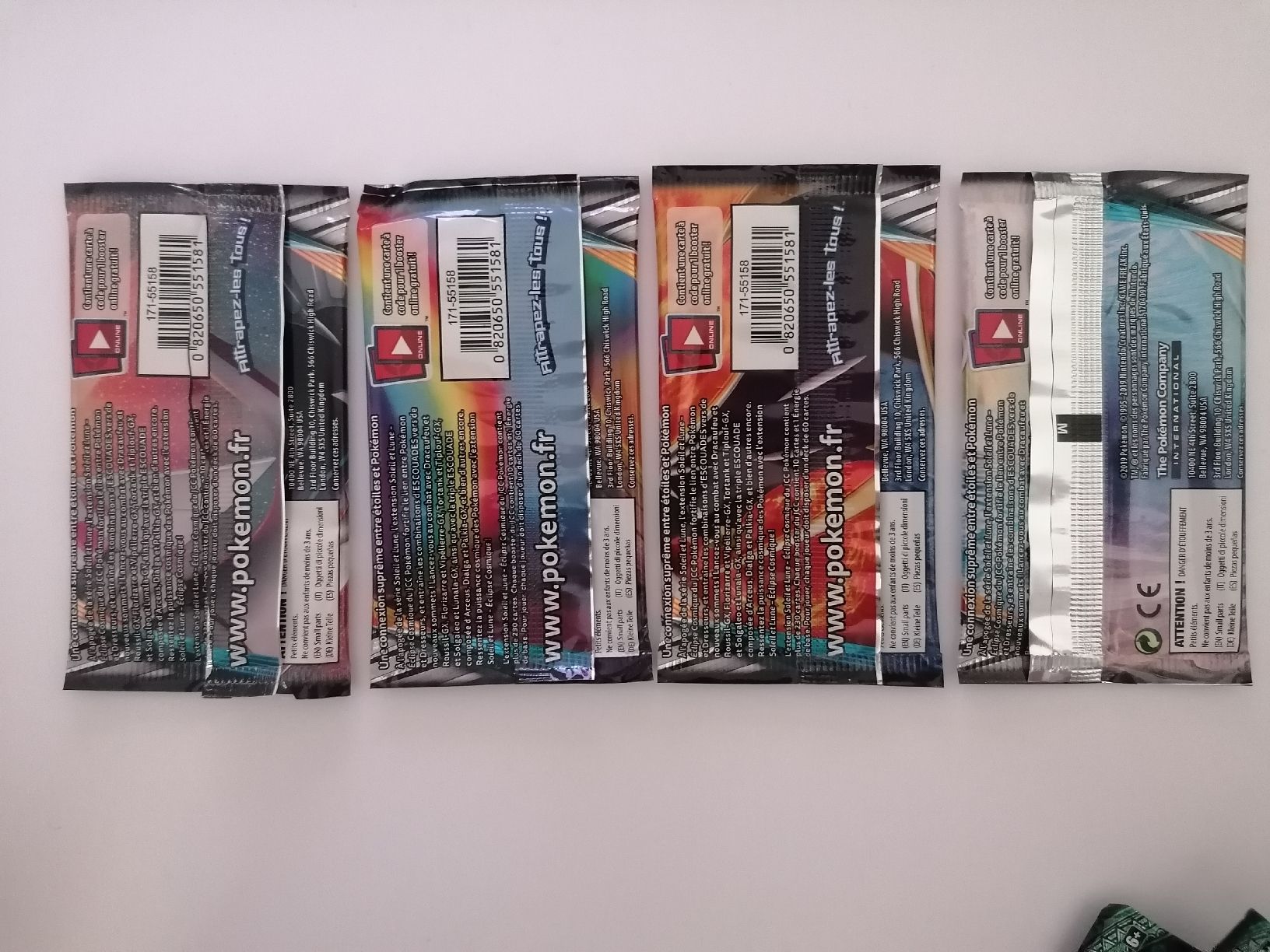 Pokémon Carte collezionabili: Boosters Pokemon SL Éclipse Cosmique vides – Usato da Ecublens VD venduto da loi_dy6b 1
