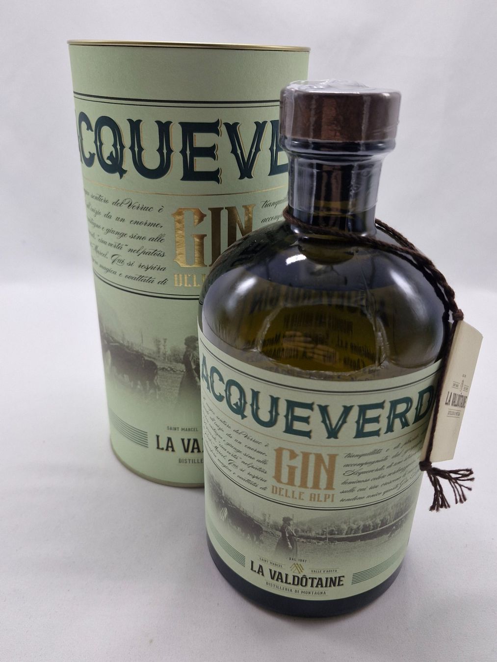 Spirituosen: GIN Acqueverdi PREMIUM / Vallée d'Aoste – Neu und originalverpackt aus Bulle von italicum 2