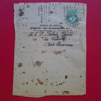 1905 Streifband mit 65B (Ziffermuster) ungewöhnlich von GENF
