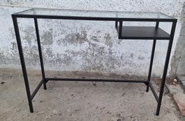 IKEA Konsolentisch, Glas, Metall