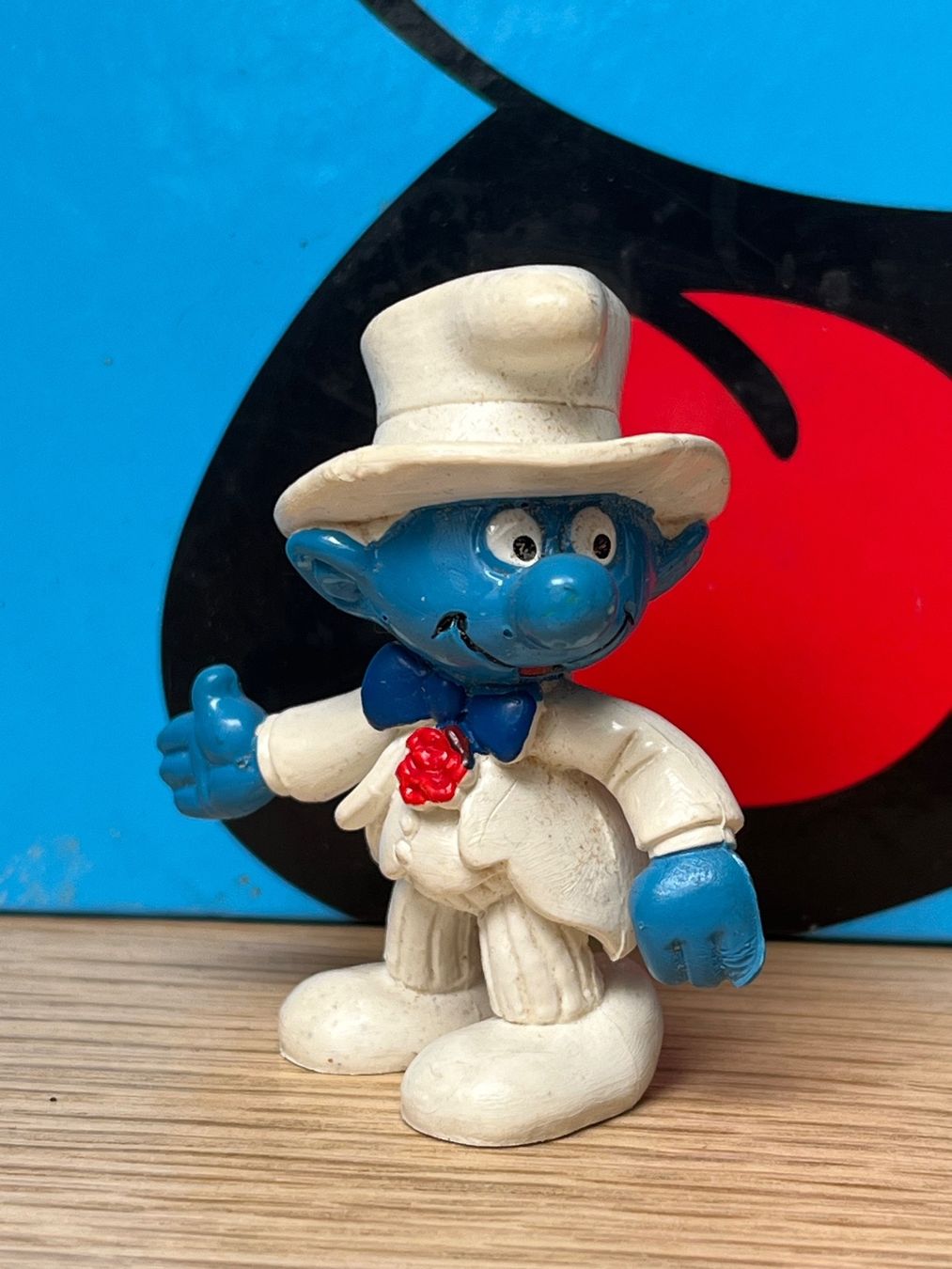 Schleich Statuette: Schlumpf im weissen Anzug – Usato da Lyss venduto da Duckszone