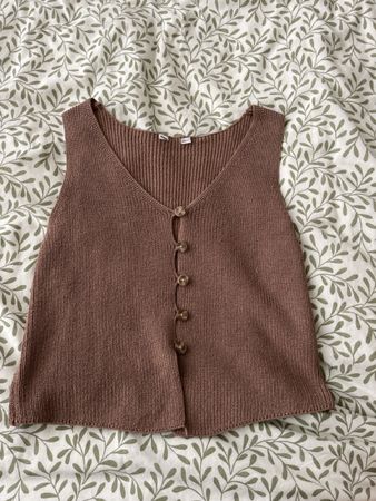Strickweste Damen braun Grösse S guter Zustand