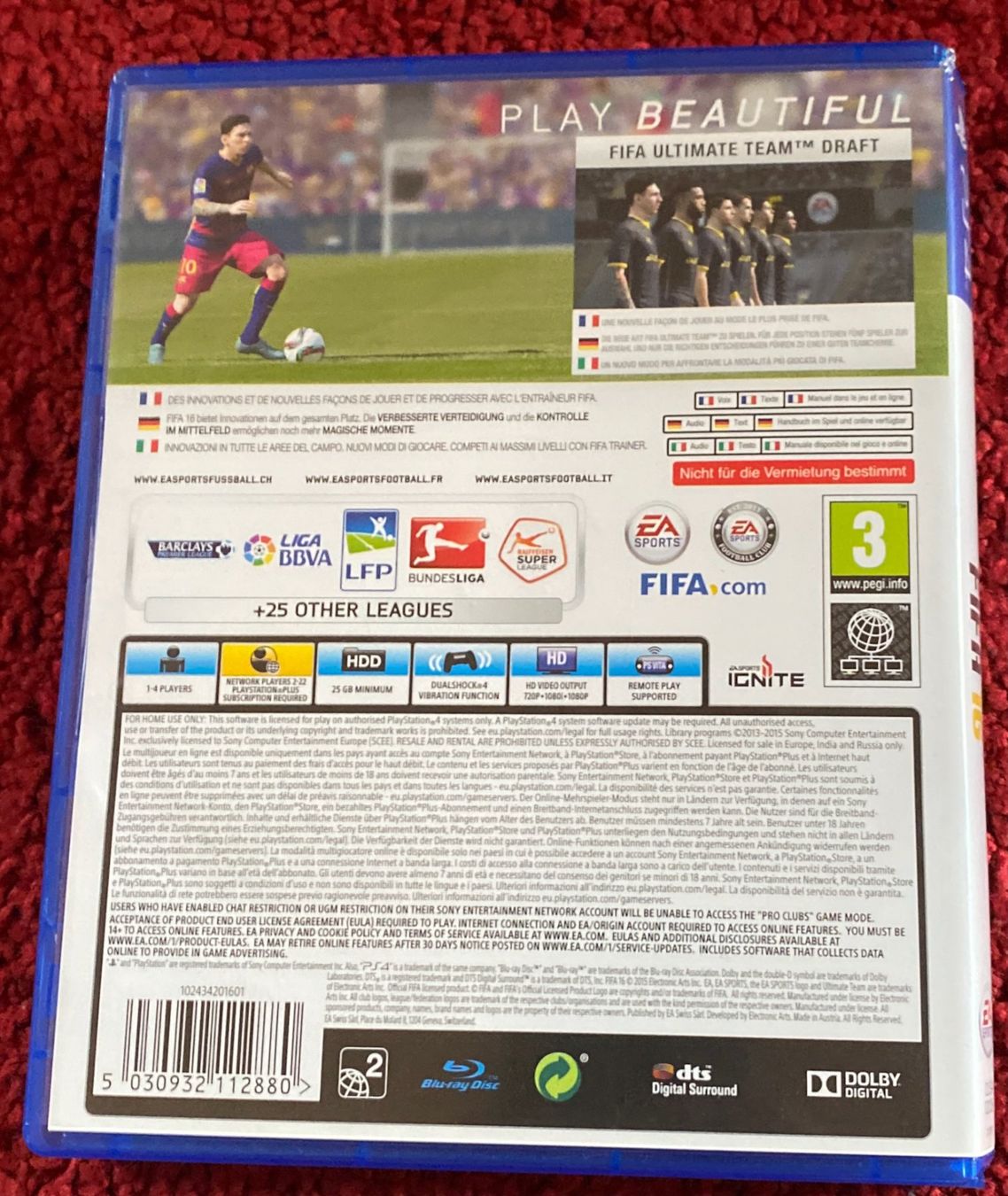 Sony Spiele: FIFA 16 PS4  guter Zustand – Gebraucht aus Hittnau von kleen 2