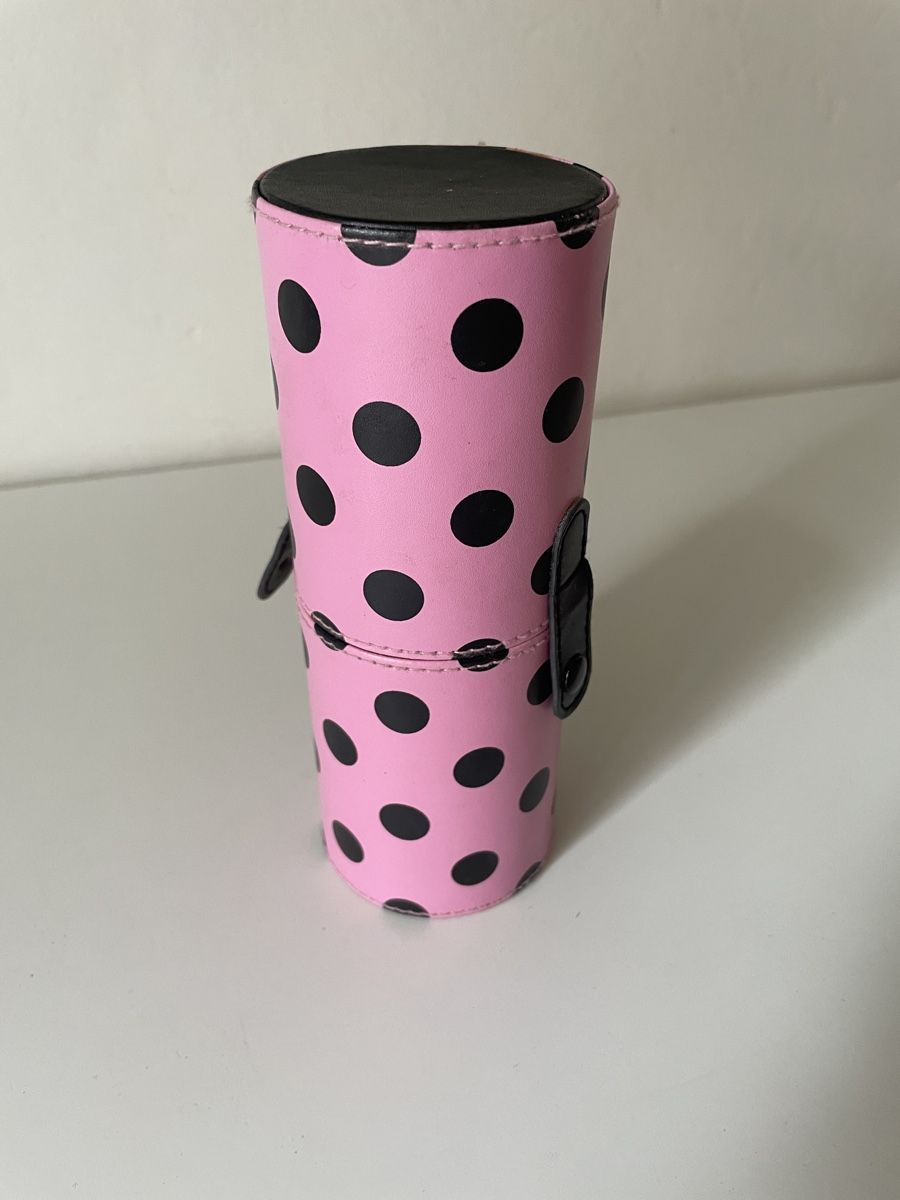 Make-up: Make-up Pinsel Set mit Etui rosa Punkte – Usato da Bern venduto da Corinn_na 4