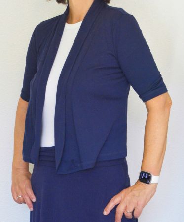 Geschmeidige, knitterarme Kurzarm Shirtjacke von Tom Tailor