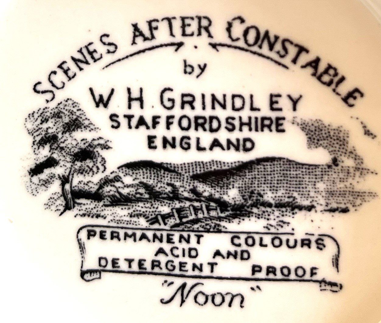 Set di piatti: W.H.Grindley Kaffeeges. Scenes After Constable 21 Teile – Nuovo (secondo la descrizione) da Arlesheim venduto da Pyramide88 6