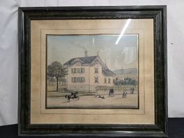 Gemälde J.U. Friedinger,Hofen b.Sirnach 1909, antik