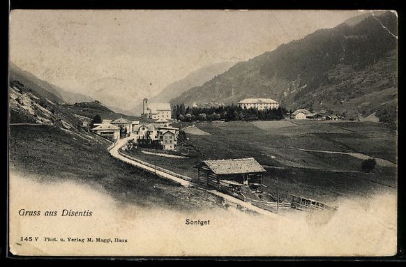 Cartoline postali: AK Disentis, Sontget, Strassenpartie – Usato da Berlin venduto da bartko-reher