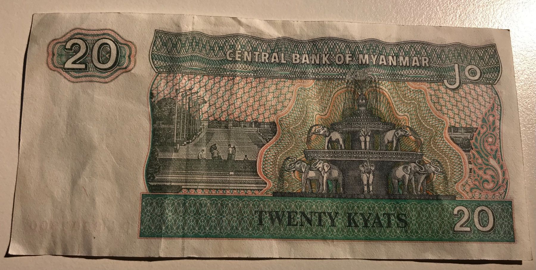 Banconote: Myanmar 20 Kyats – Usato da Algetshausen venduto da Carrhard 1