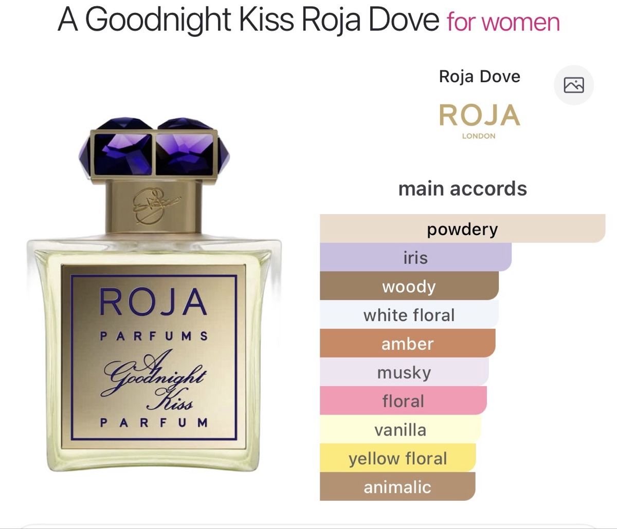 Roja Profumi & Eau de Toilette: ** ROJA - A GOOD NIGHT KISS - 5ml ** – Nuovo e nell'imballaggio originale da Giebenach venduto da BeautyLover.90s 2