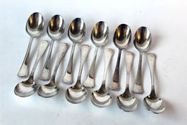 CHRISTOFLE "America": 12x Suppenlöffel, versilbert, ab 1935
