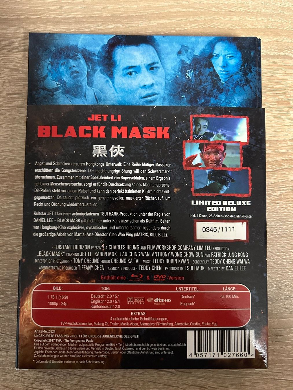Black Mask Jet Li Limited Deluxe Edition 4-Disc Blu-ray (Gebraucht) in ...