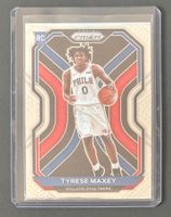 NBA Tyrese Maxey 2020 Panini Prizm Rookie Card 76ers LeBron