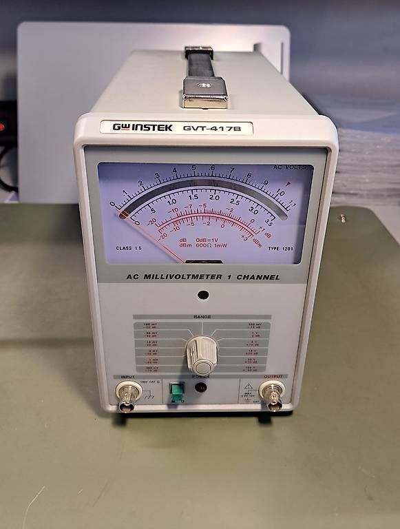 Misurare: GW Instek GVT-417B AC Milivoltmeter – Usato da Gümmenen venduto da S.Jaberg