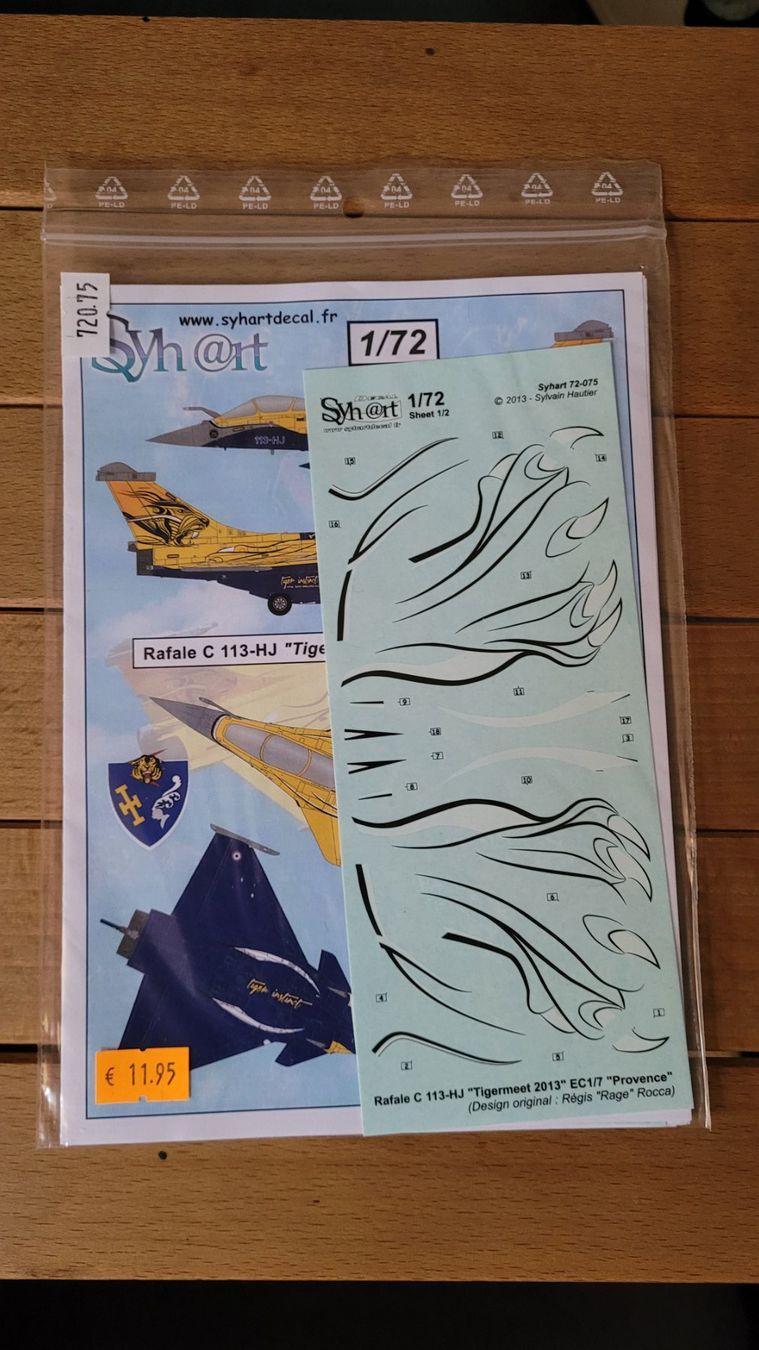 Kit di modellismo & Modellini statici: Decals Rafale Tigermeet 1/72 – Nuovo e nell'imballaggio originale da Brienz BE venduto da MacValley 2