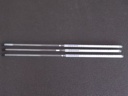 3 Labor Stabthermometer aus Glas 490mm -30Grad bis 200Grad