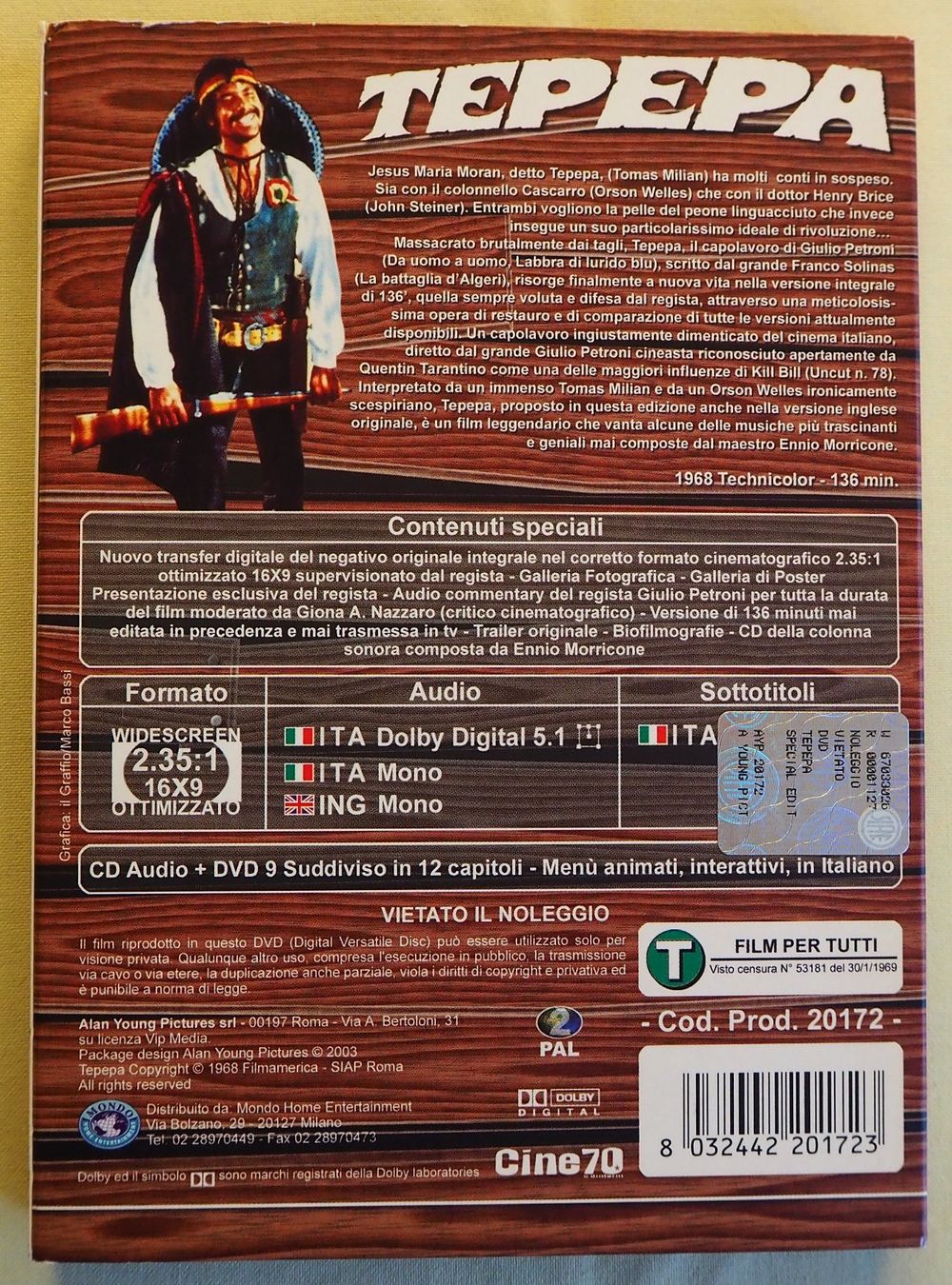 Tutti i DVDs: Italo-Western / 7 Filme / IT-Import – Usato da Chur venduto da dluli 5