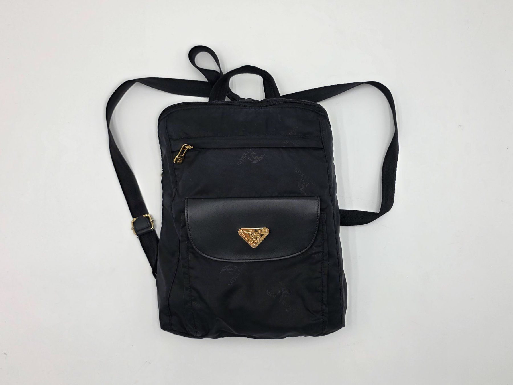 Maison Mollerus Zaini: Maison Mollerus Rucksack - schwarz, Gold - Ref. 06/51 – Usato da Au ZH venduto da BrockiAu