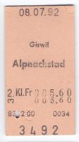 Billette Giswil - Alpnachstad