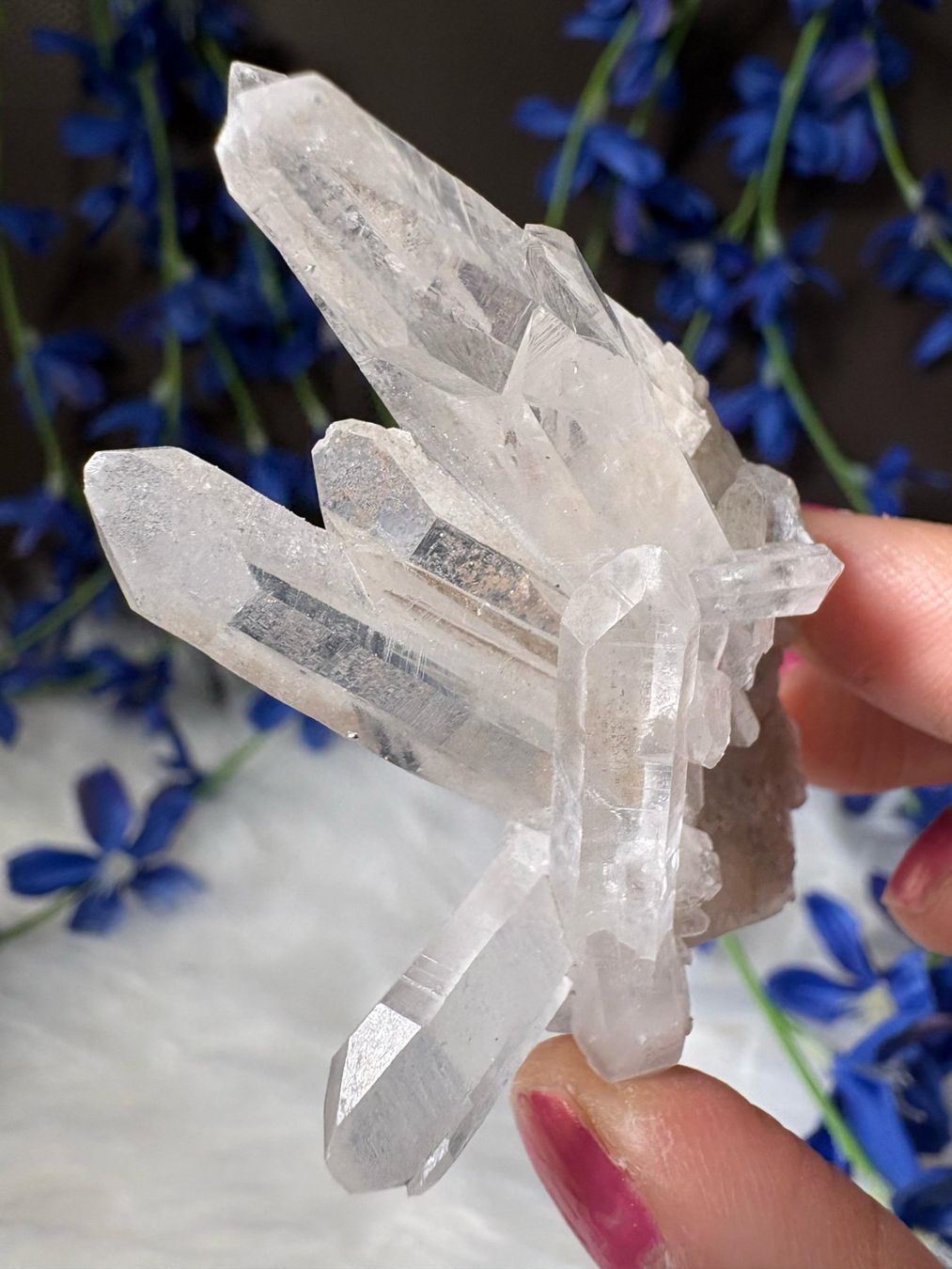 Minerali & Pietre curative: Kolumbianischer Lemurian-Quarz-Cluster – Nuovo (secondo la descrizione) da Neuheim venduto da m.hald 2