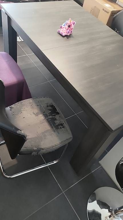 Tischset: Table à manger avec chaises et rallonge – Gebraucht aus Chatonnaye von scharf 2