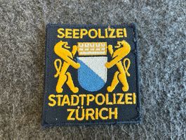 Patch Stadtpolizei Zürich Seepolizei alte Version gelb