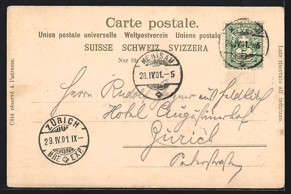 Cartoline postali: Litho Herisau, Partie am Markt mit Gesch – Usato da Berlin venduto da bartko-reher 1