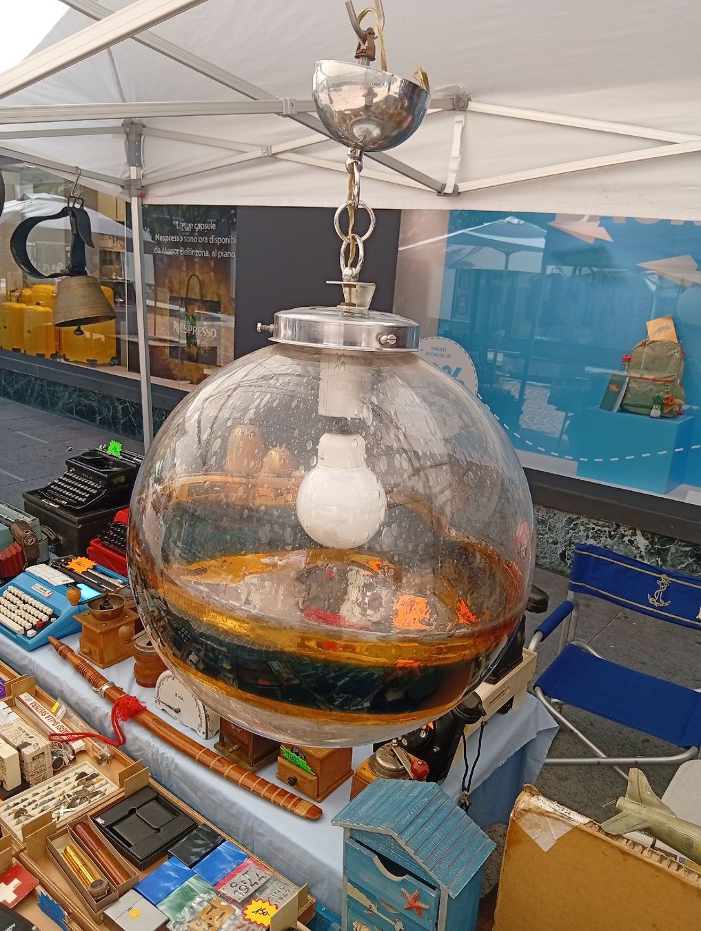Lampadari & plafoniere: Lampada sfera vetro di Murano  – Usato da Lugano venduto da TomEle-Di-Tutto-1Po 2