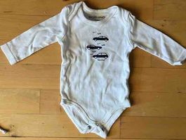 Body langarm weiss mit Autos Grösse 56