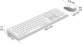 Tastatur und Maus Set Hama kabellos weiss originalverpackt