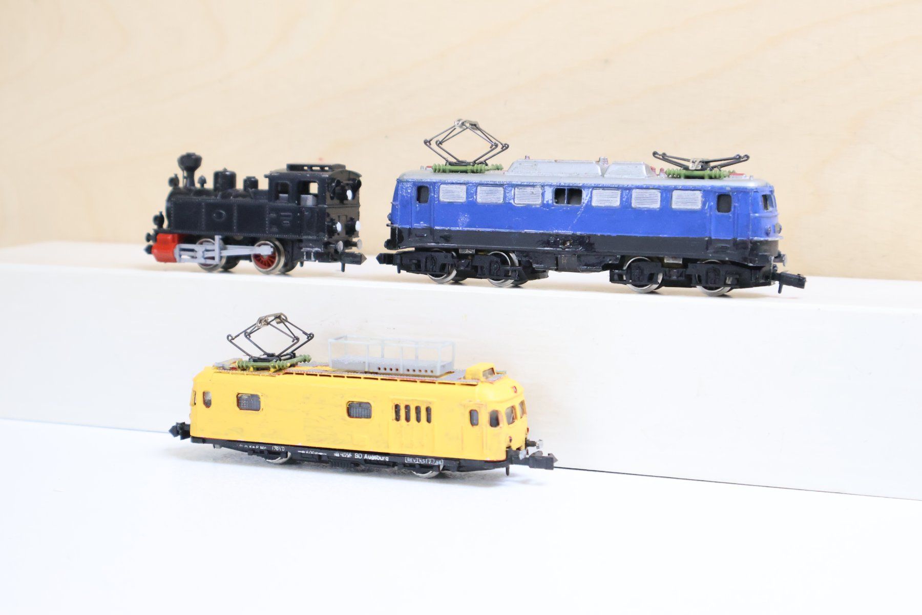 Fleischmann Modellini di ferrovie: Fleischmann/Arnold 3 x Loks - Spur N – Usato da Winterthur venduto da Monstera 2