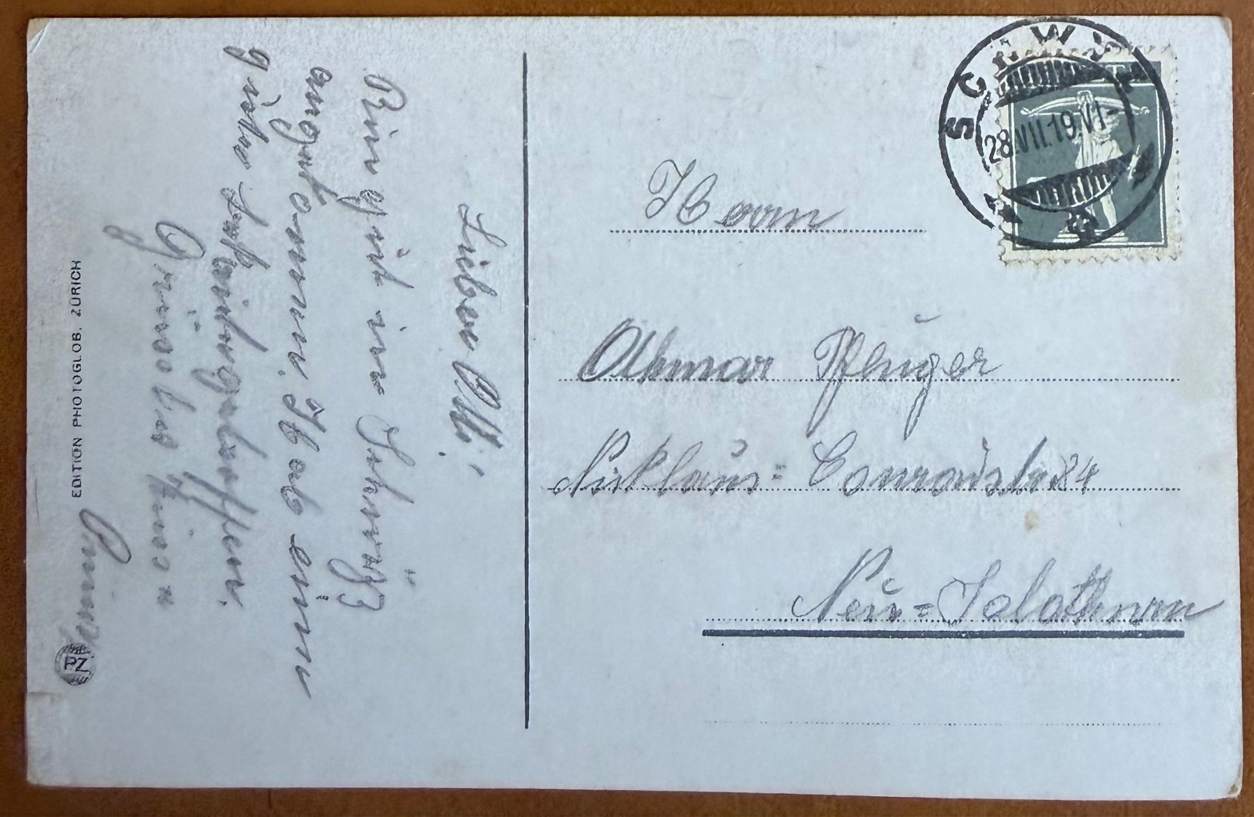Cartoline postali: Schwyz - Panorama 1919 – Usato da Lutry venduto da Ediego 1