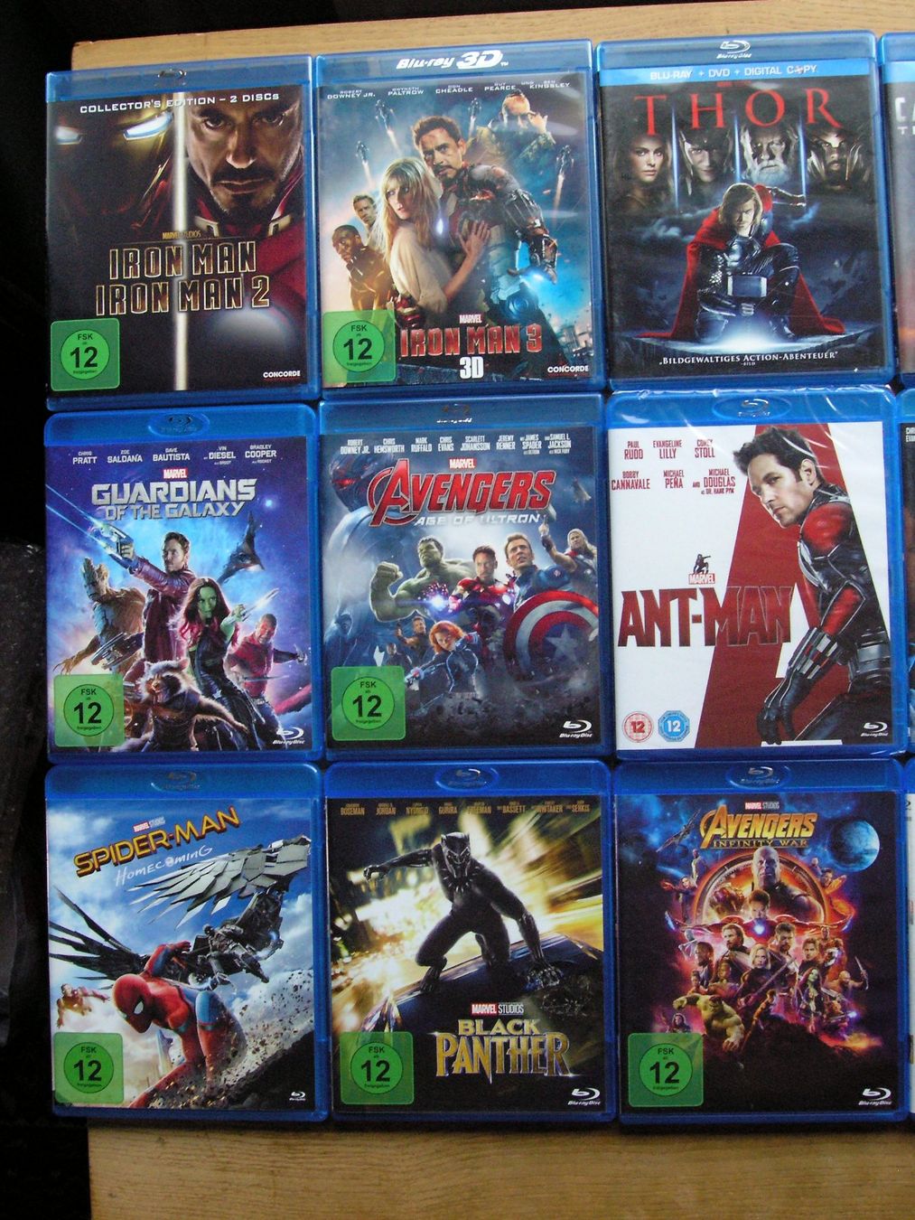 Tous les DVDs: MARVEL BLURAY SAMMLUNG Phase 1 - 3 – Neuf (Voir description) à Zuzwil SG par vette13 1