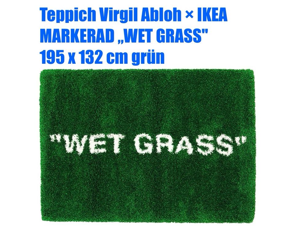 Ikea Virgil Wet Grass Teppich Ikea Teppich Virgil Abloh × IKEA