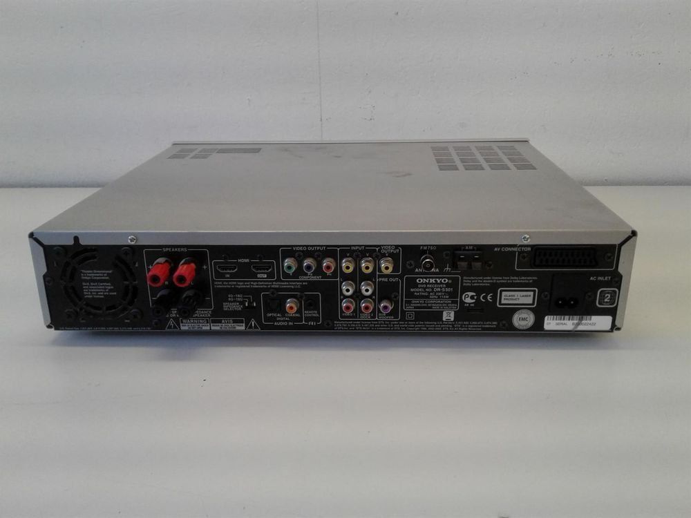 Alle DVDs: Onkyo DVD Receiver DR-S501 – Gebraucht aus Niederdorf von LeptonAG_Labor 1