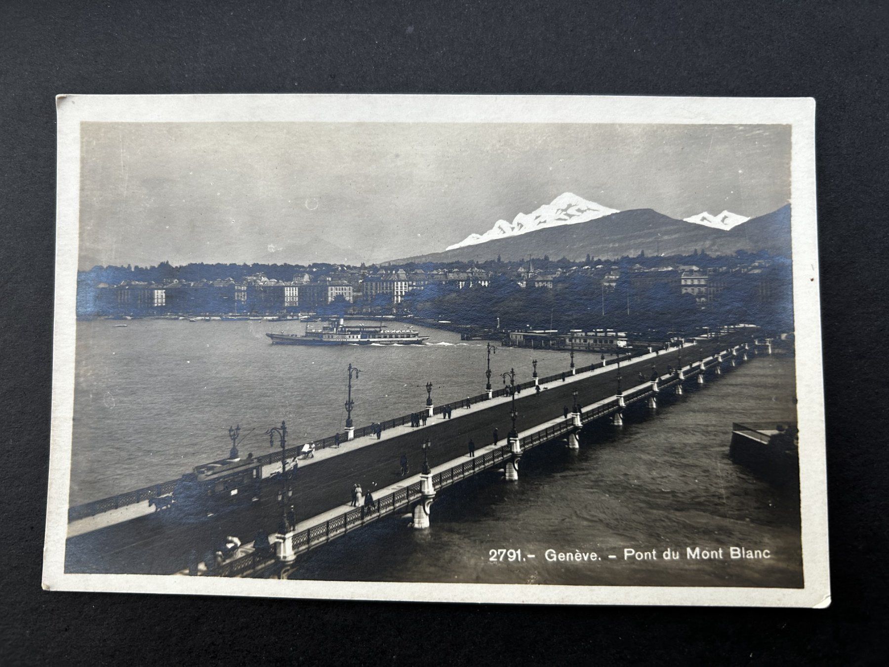 Ansichtskarten: Genève, Pont du Mont Blanc, alt – Gebraucht aus Hefenhofen von Bierinder